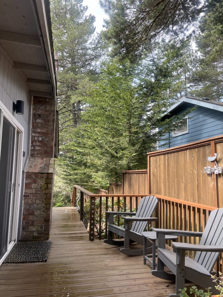 Gray Whale Cove MCA 935 Manzanita Oregon Coast side patio