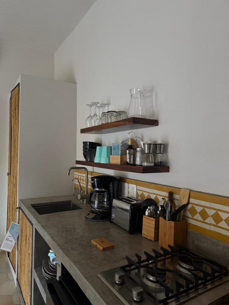 pal gallo room pal.mar hotel review san pancho boutique hotel nayarit mexico kitchenette