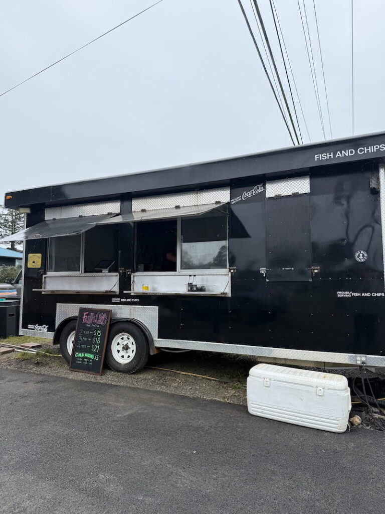 Pacific city oregon coast fish and chips cart at west co fish