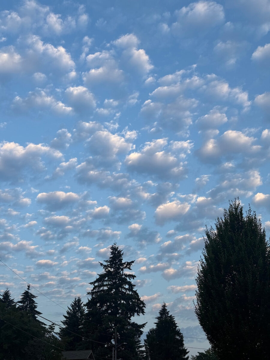 clouds in portland sky